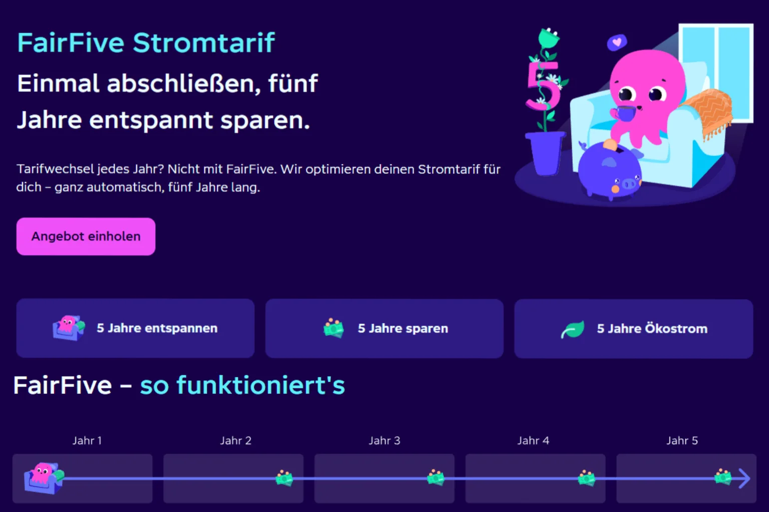 Octopusenergy 5 Jahres Tarif SparDeal