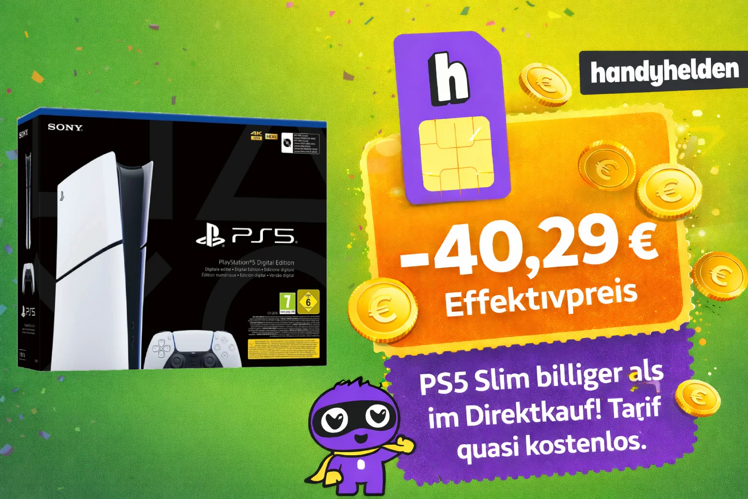 Ps 5 Slim Handyhelden AktionsDeal Bestpreis