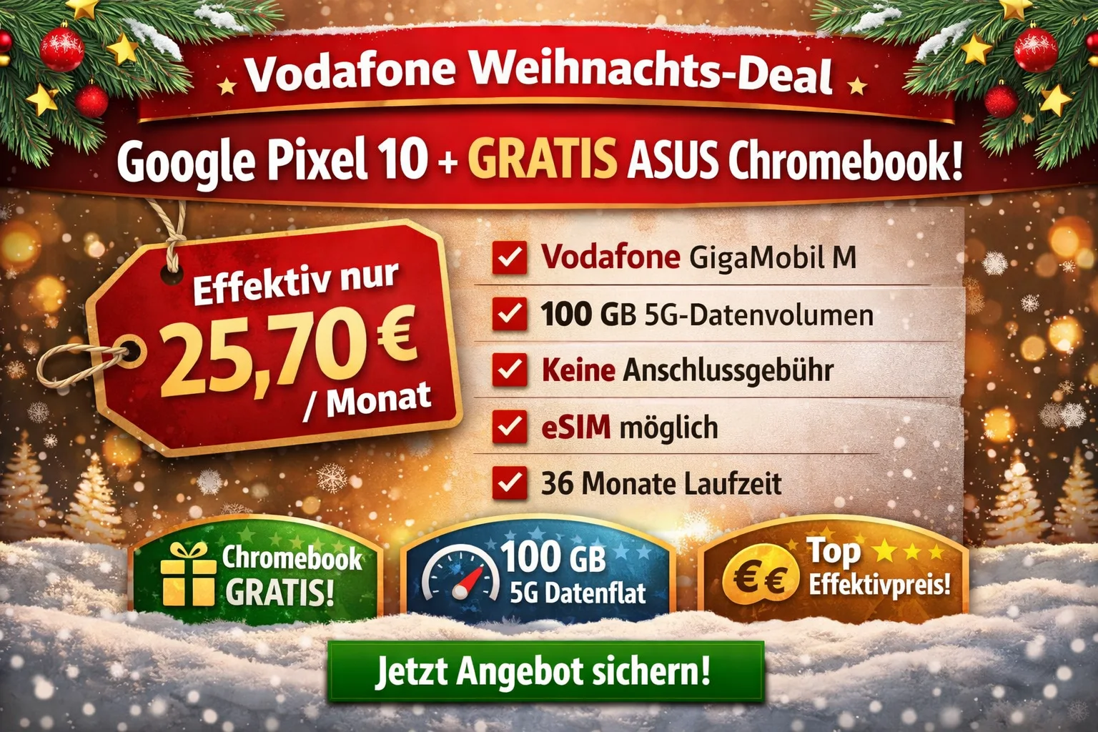 Vodafone Pixel 10 Bundle Mit Chromebook
