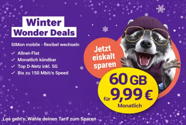 Simon Mobile Flex 60 Gb Aktion Winter Wonder Deals