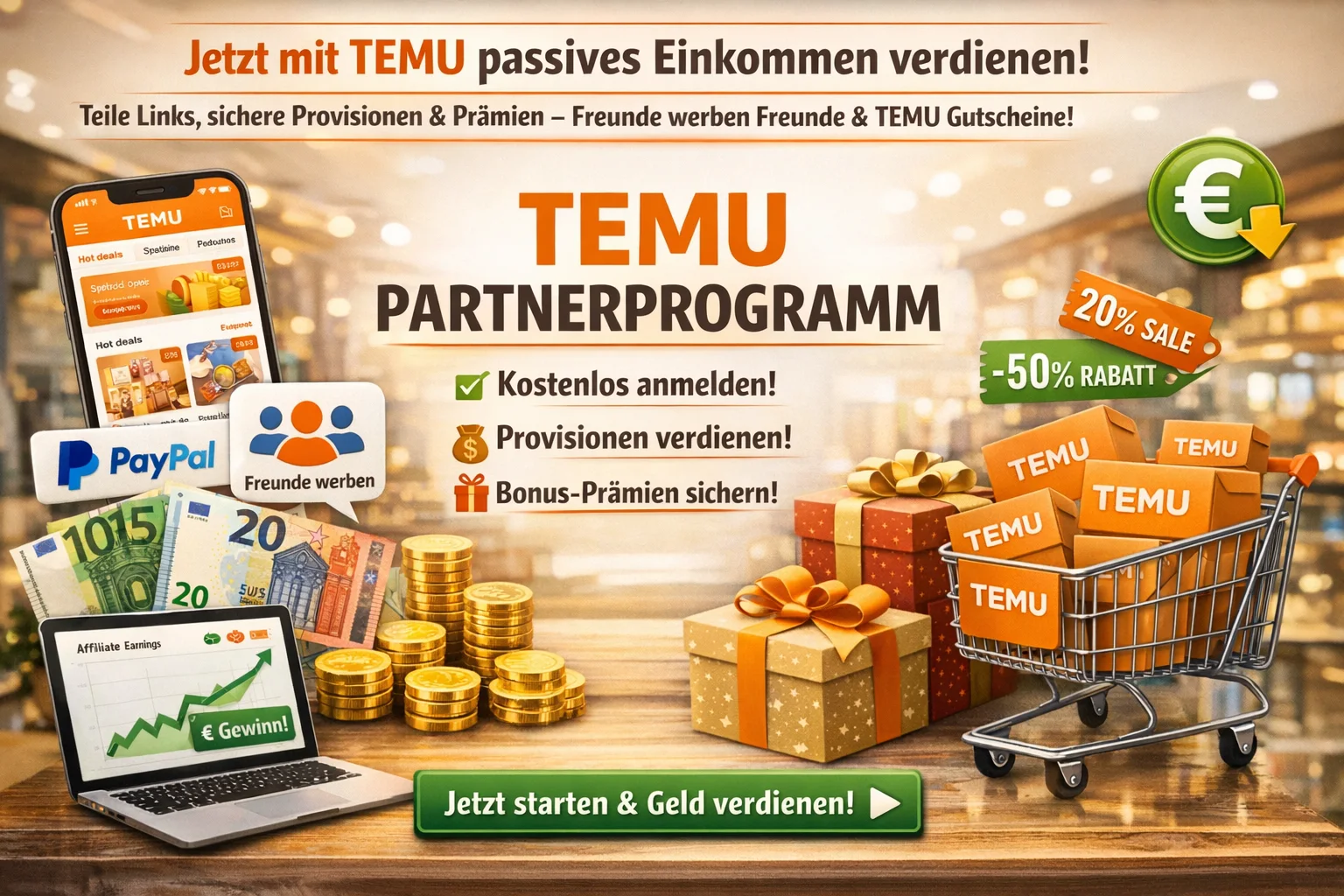 Temu Partnerprogramm Jetzt Teilnehmen