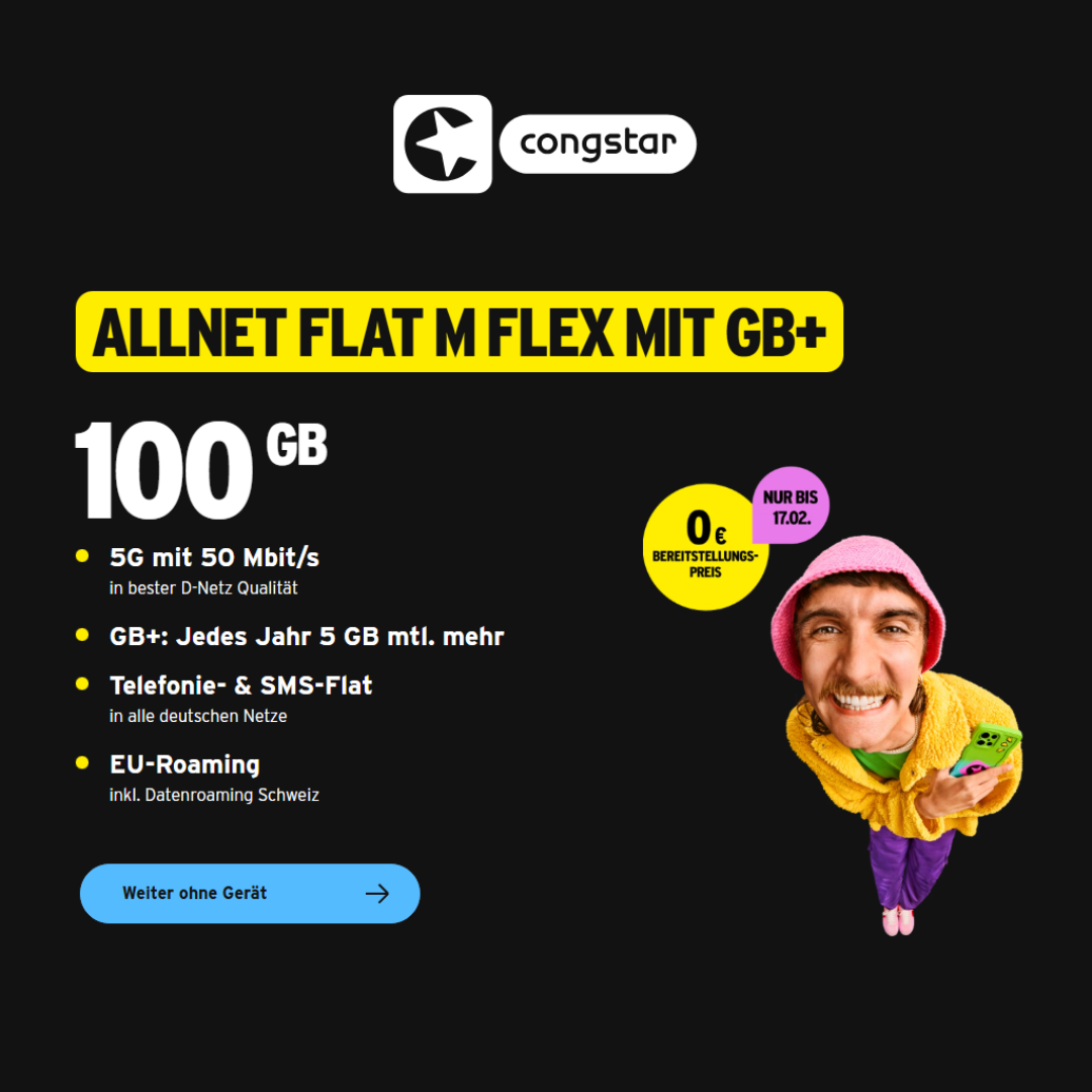 congstar Allnetflatm Keine Anschlussgebuehr Zahlen
