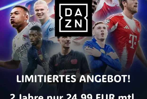 Dazn Limitiertes Angebot 24 99 Euro Monatlich Preisgarantie 2 Jahre