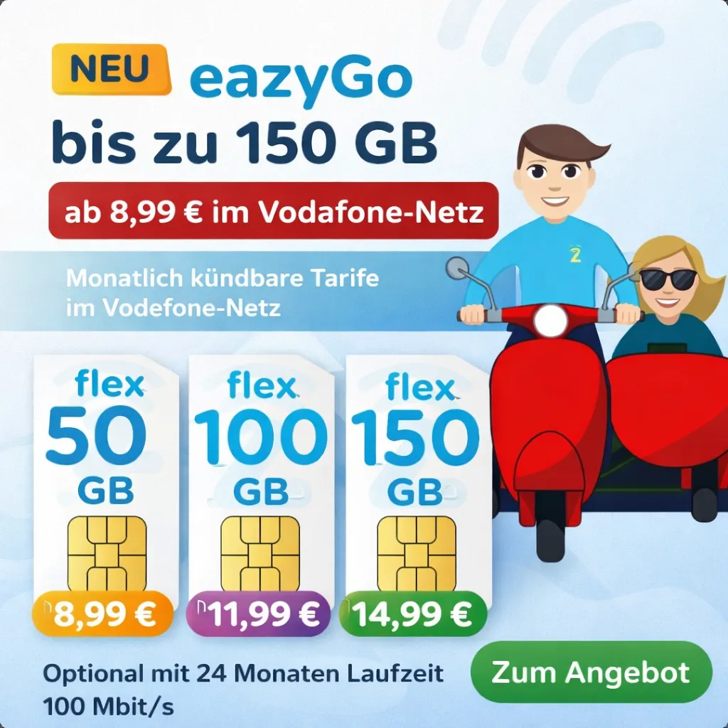 Eazygo Flex Tarife Gestartet Jetzt Informieren