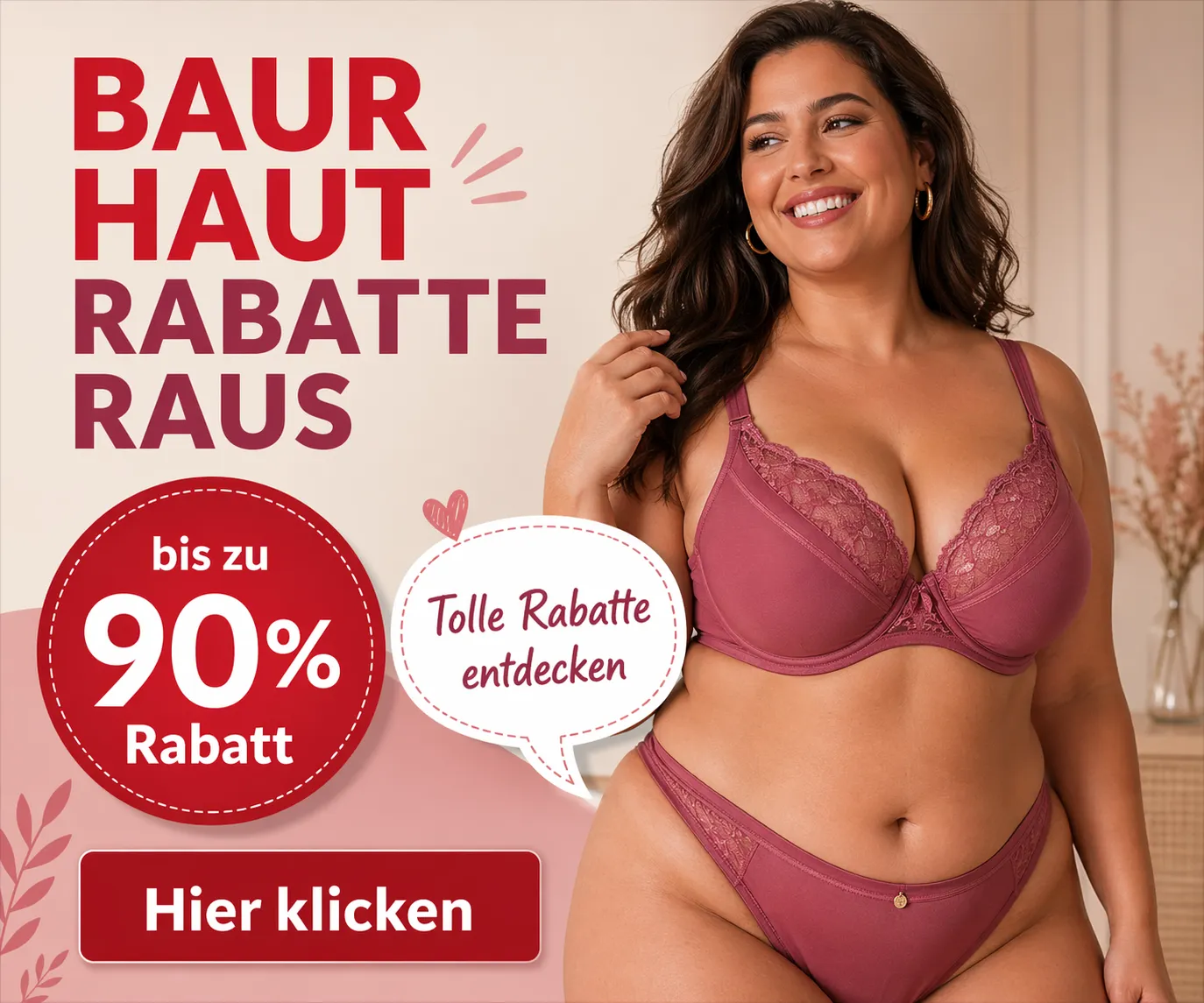 BAUR Damenwäsche Sale Banner Mobile 300x250