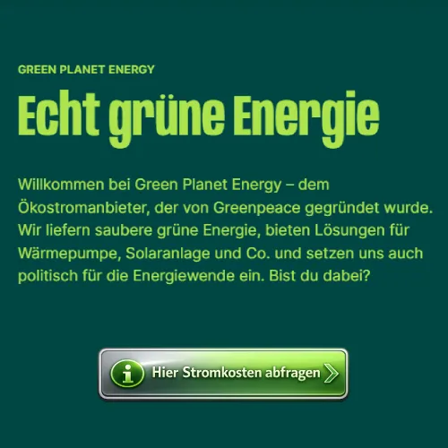 Green Planet Energy Abfrage