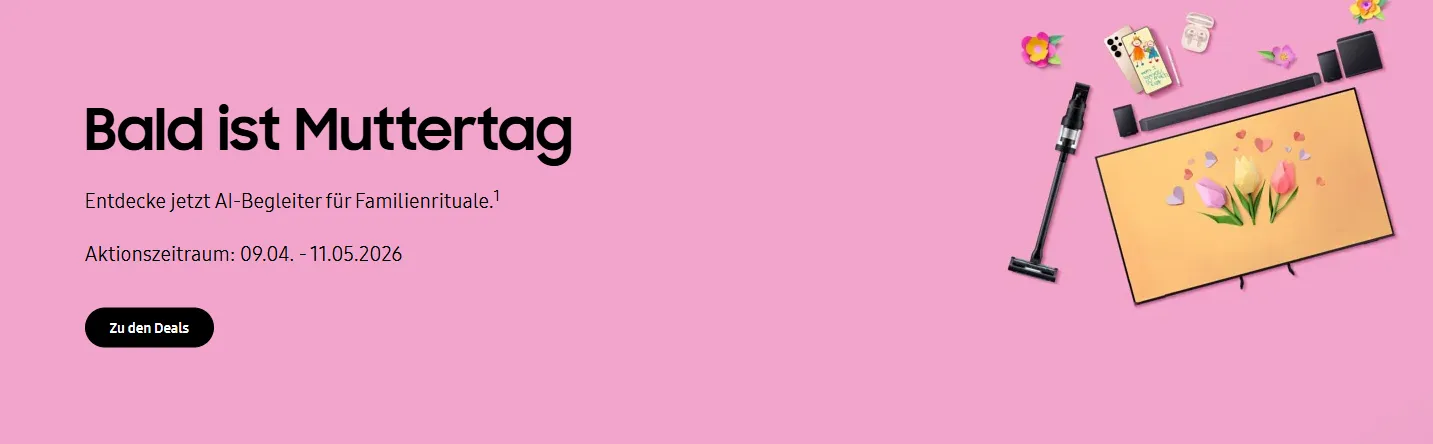 Samsung Muttertags Deals Banner Desktop 970x250