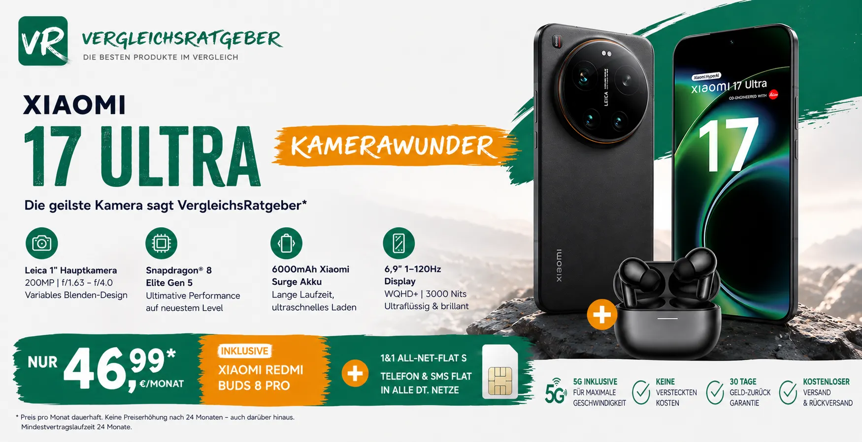 1&1 Xiaomi 17 Ultra Banner Desktop 970x250