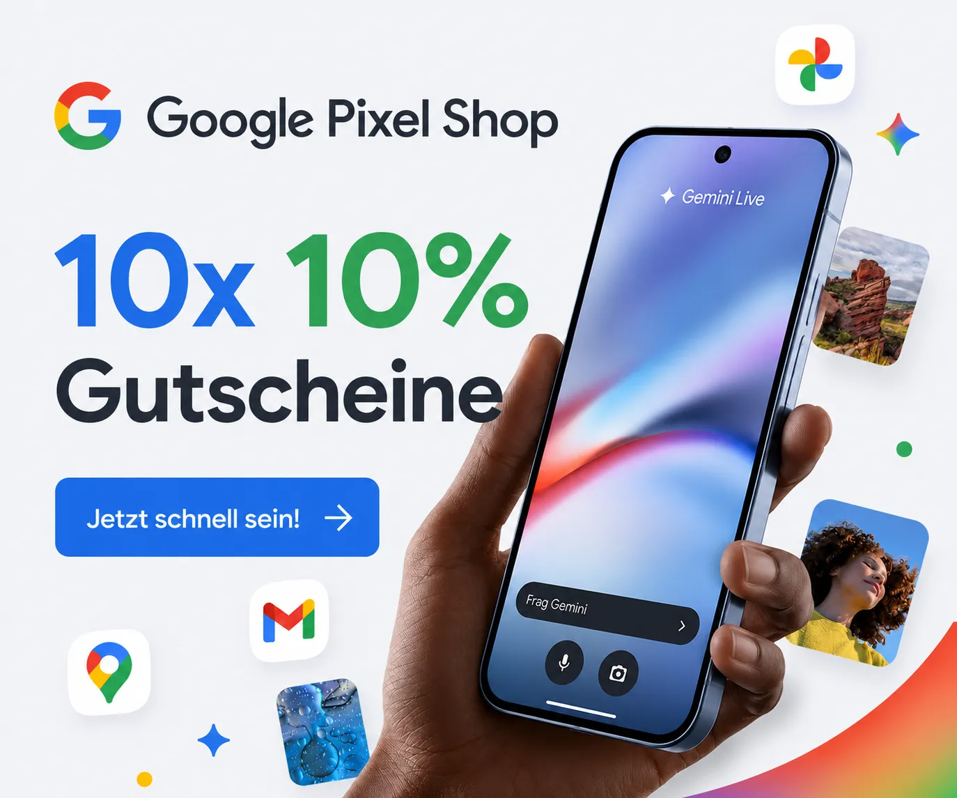 10 Prozent Google Pixel Gutscheine im Google Store