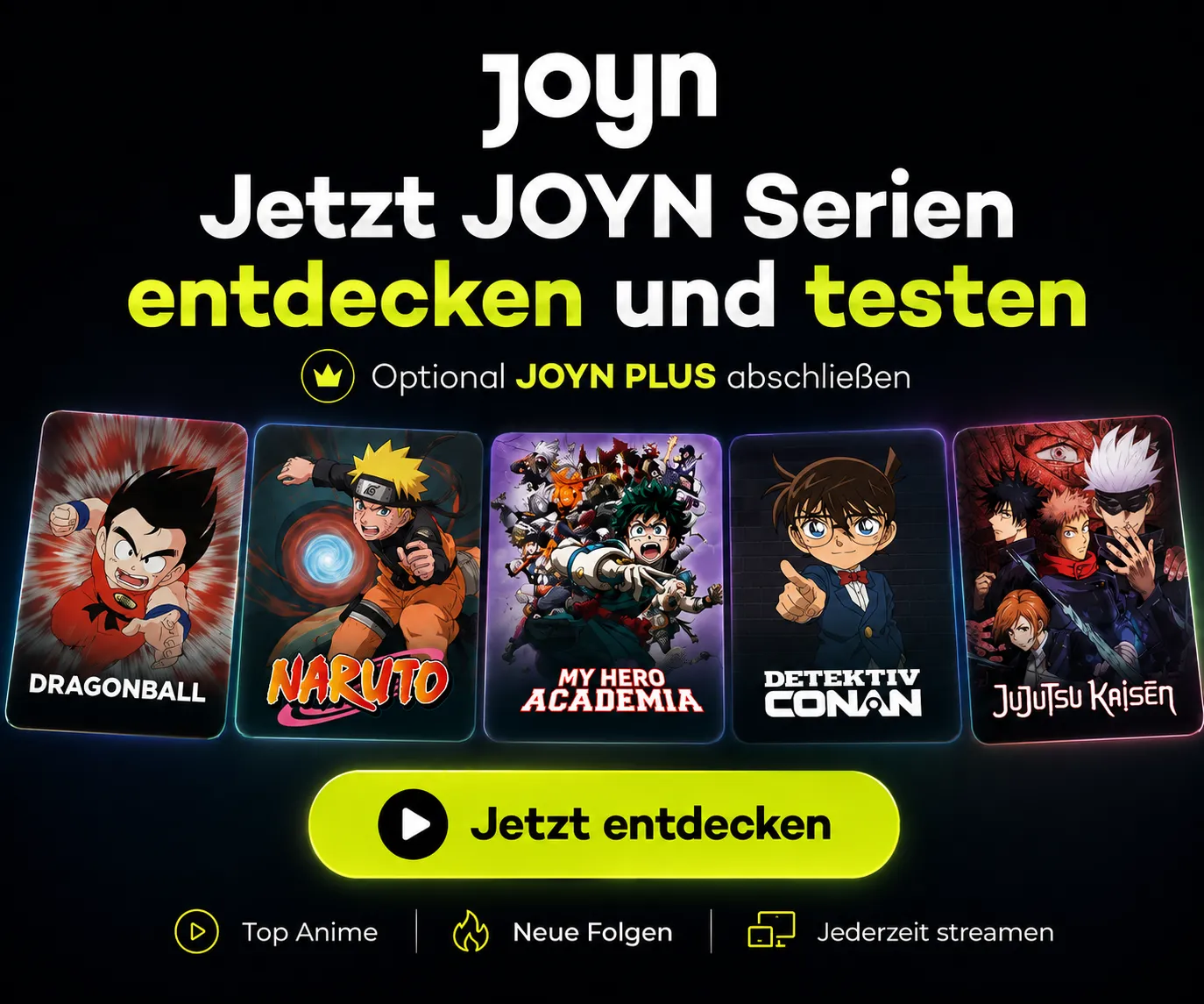 Anime auf JOYN streamen