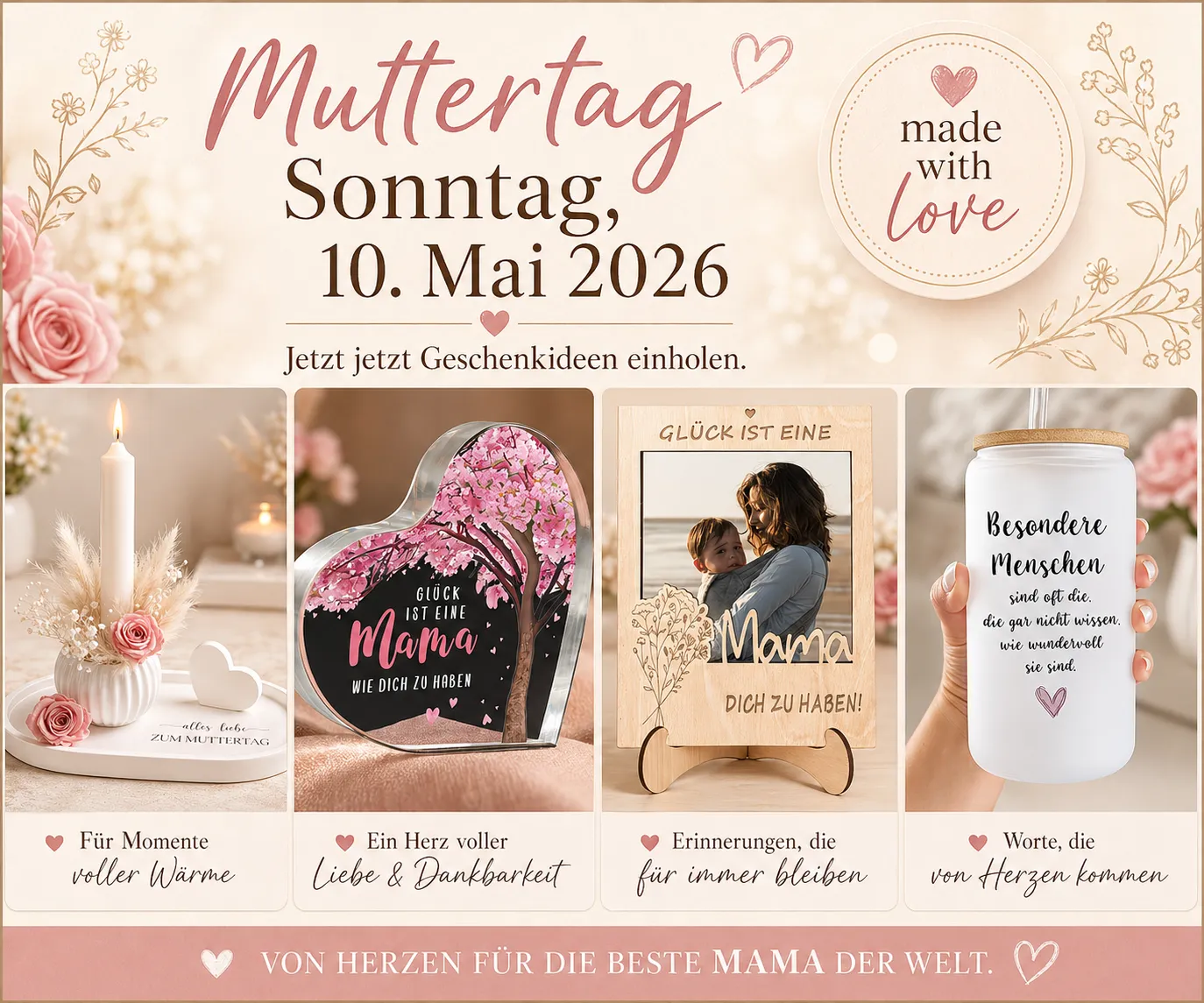 Temu Muttertag Geschenkideen Banner Mobile 300x250