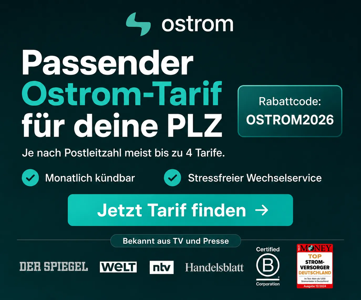 Ostrom Rabattcode OSTROM2026 Mobile Banner 300x250