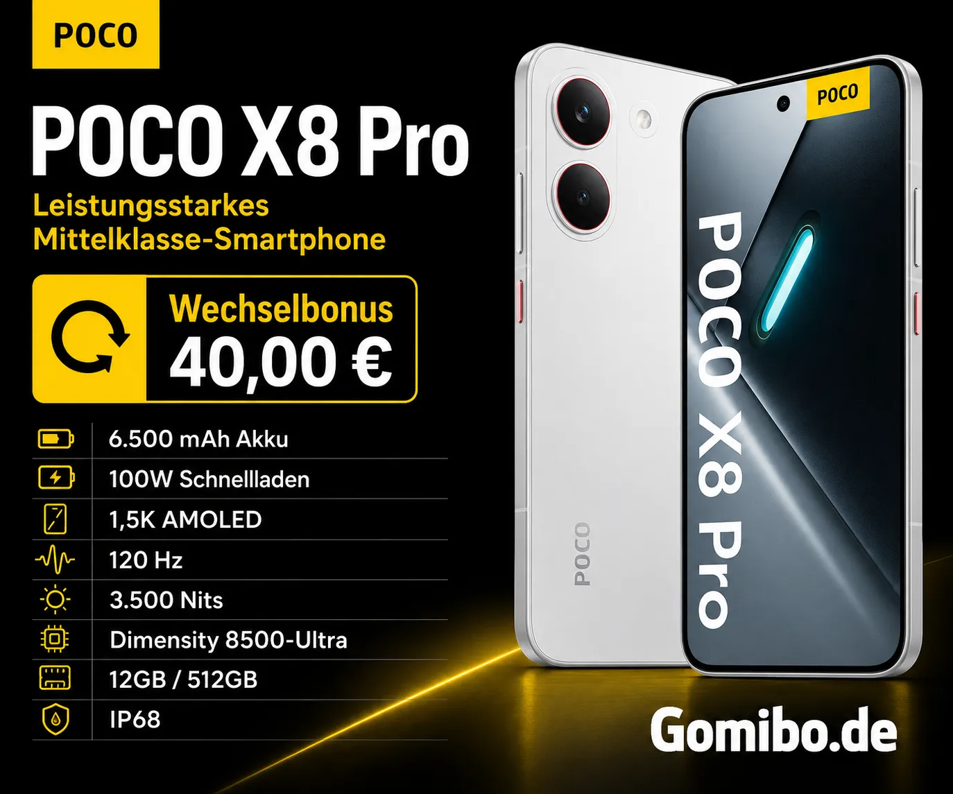 POCO X8 Pro Gomibo Deal mit congstar Tarif Mobile Banner