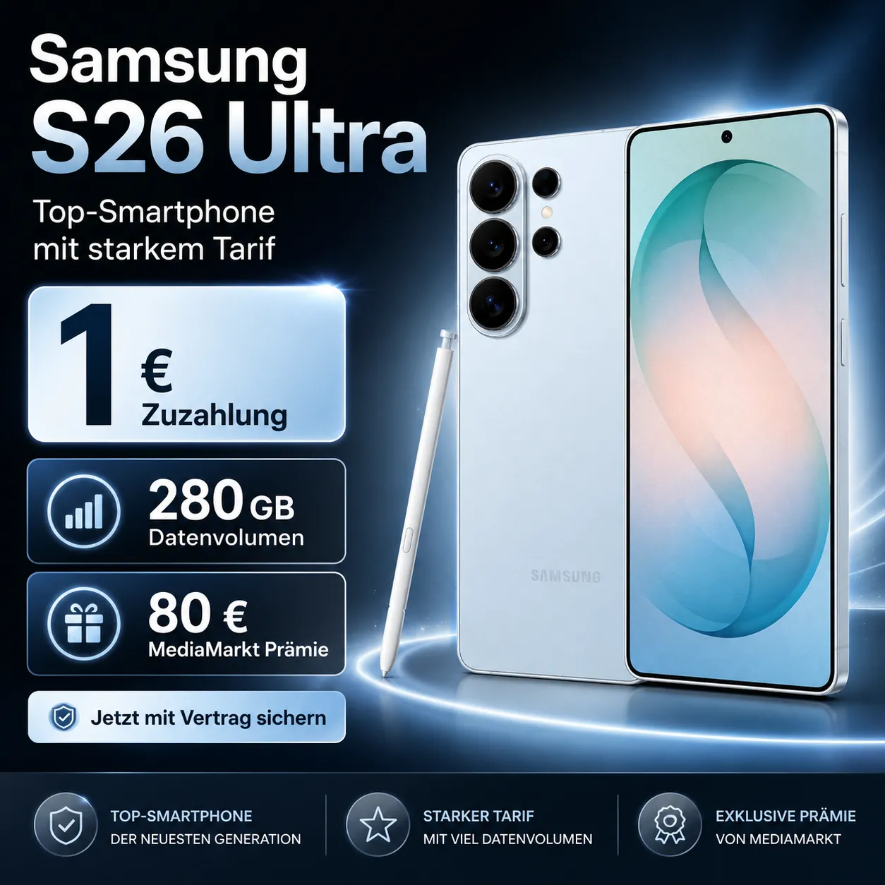 Samsung Galaxy S 26 Ultra MediaMarkt Deal Mit Vertrag