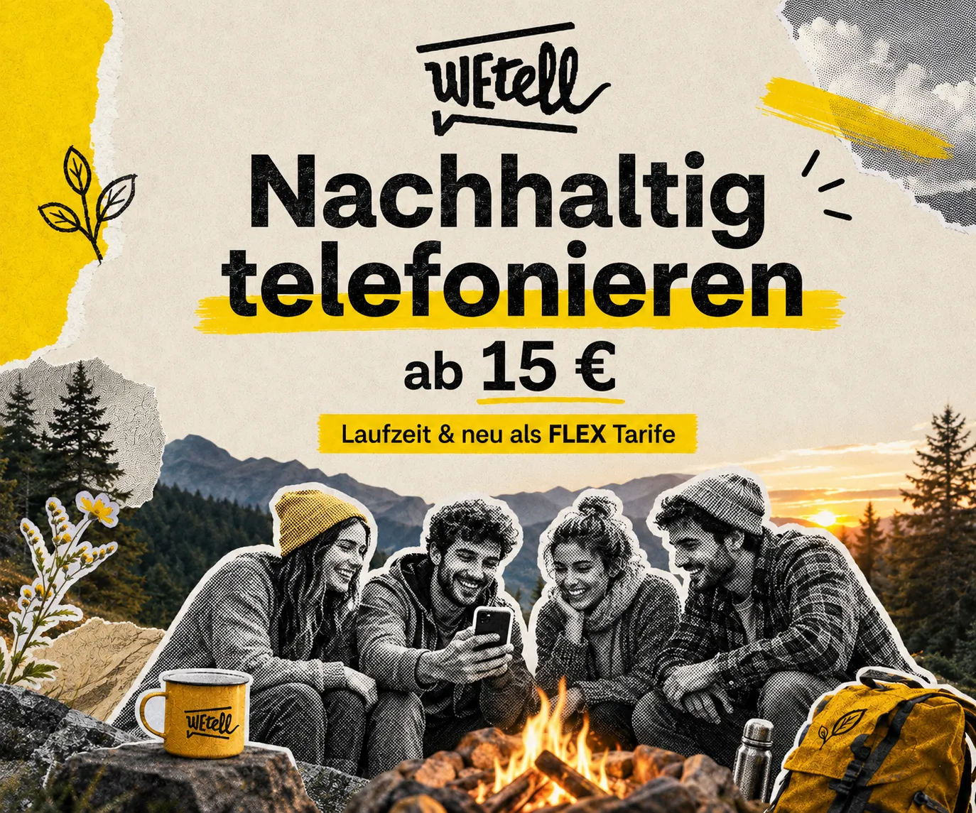 WEtell nachhaltige Mobilfunktarife