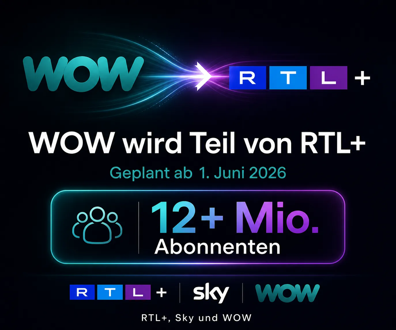 WOW Angebote nach der RTL-Übernahme von Sky ansehen