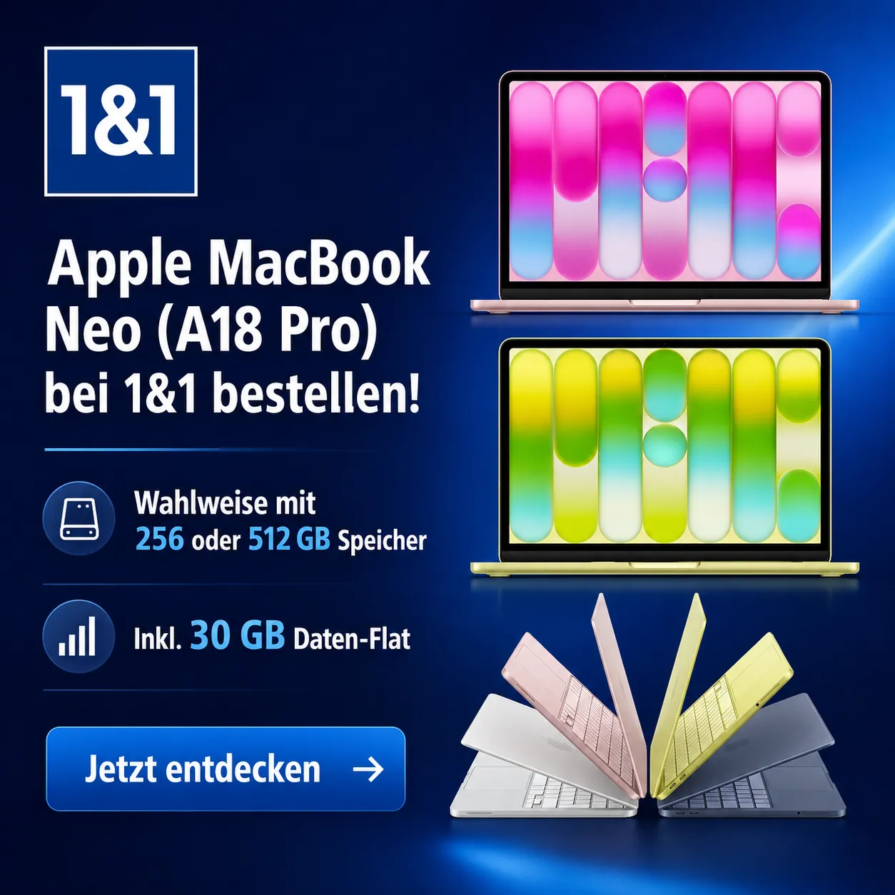 1 Und 1 Macbook Deal Mit Datenflat Jetzt Informieren