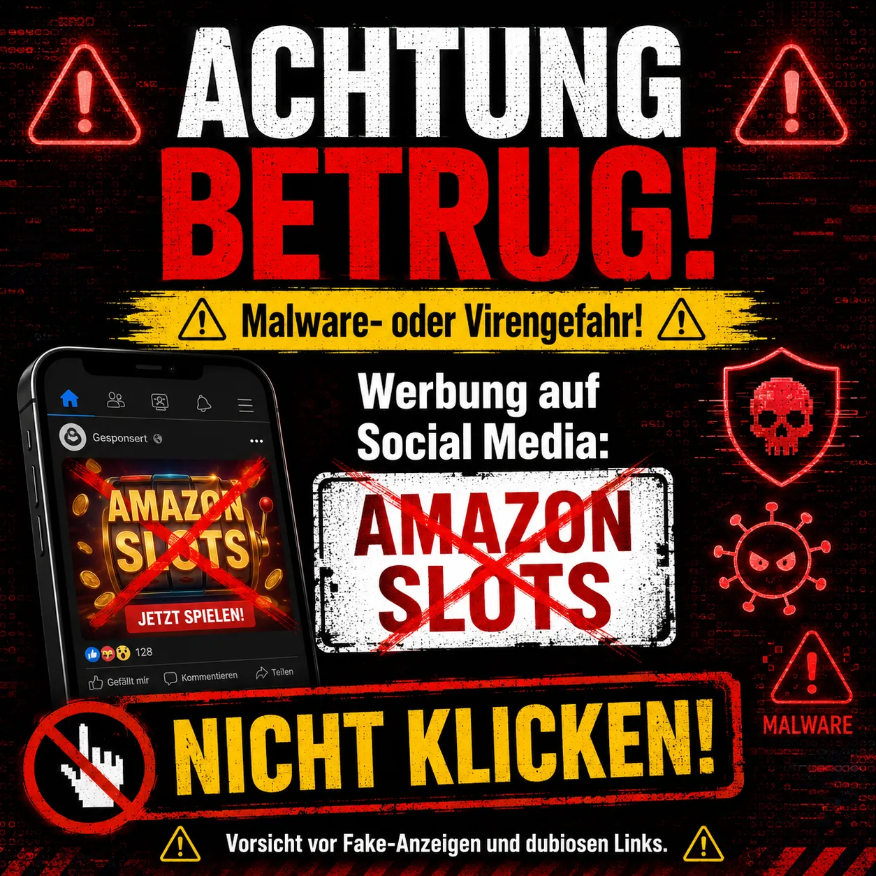 Amazon Slots Betrug Achtung Nicht Klicken