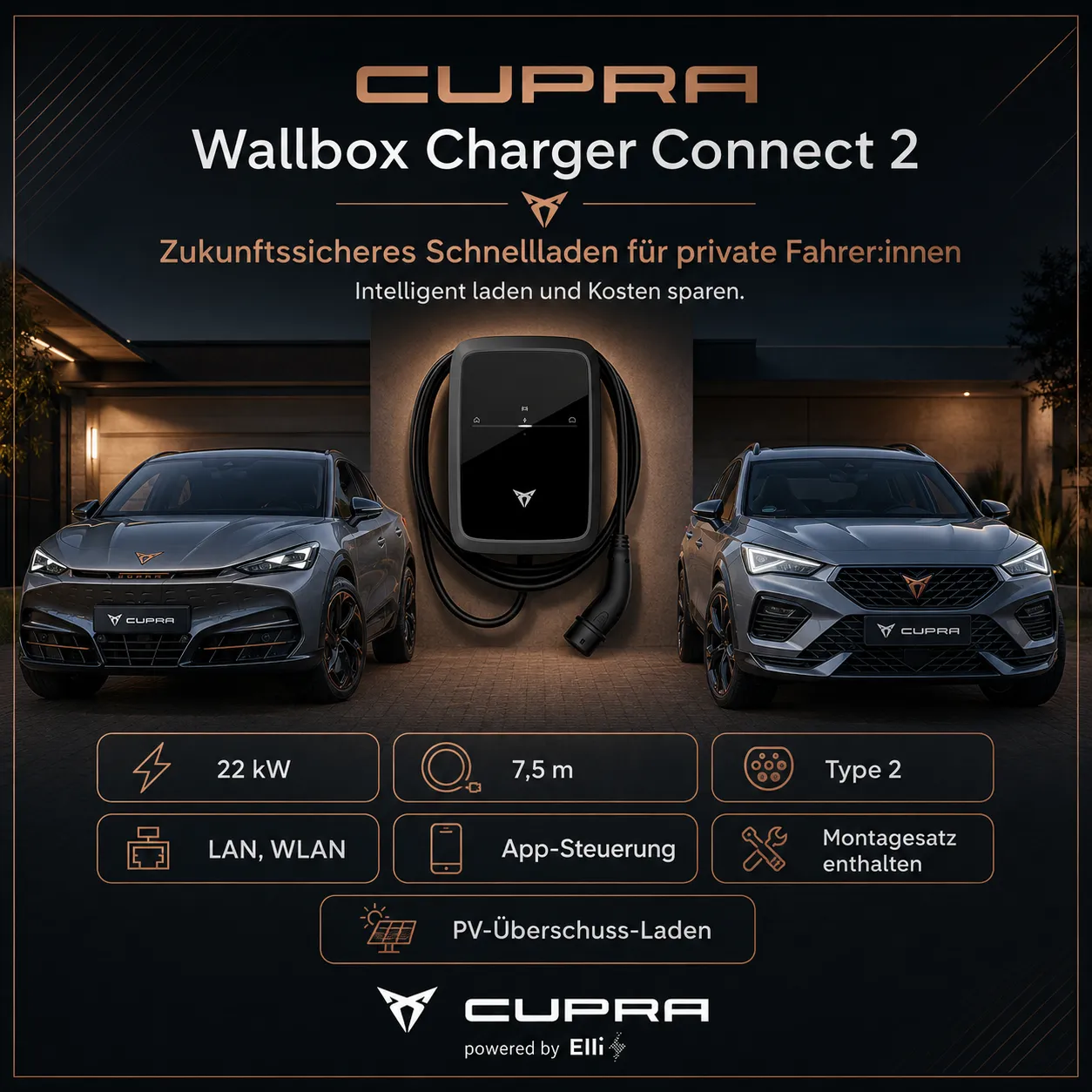 Cupra Wallbox Von Elli Mit Gutscheincode