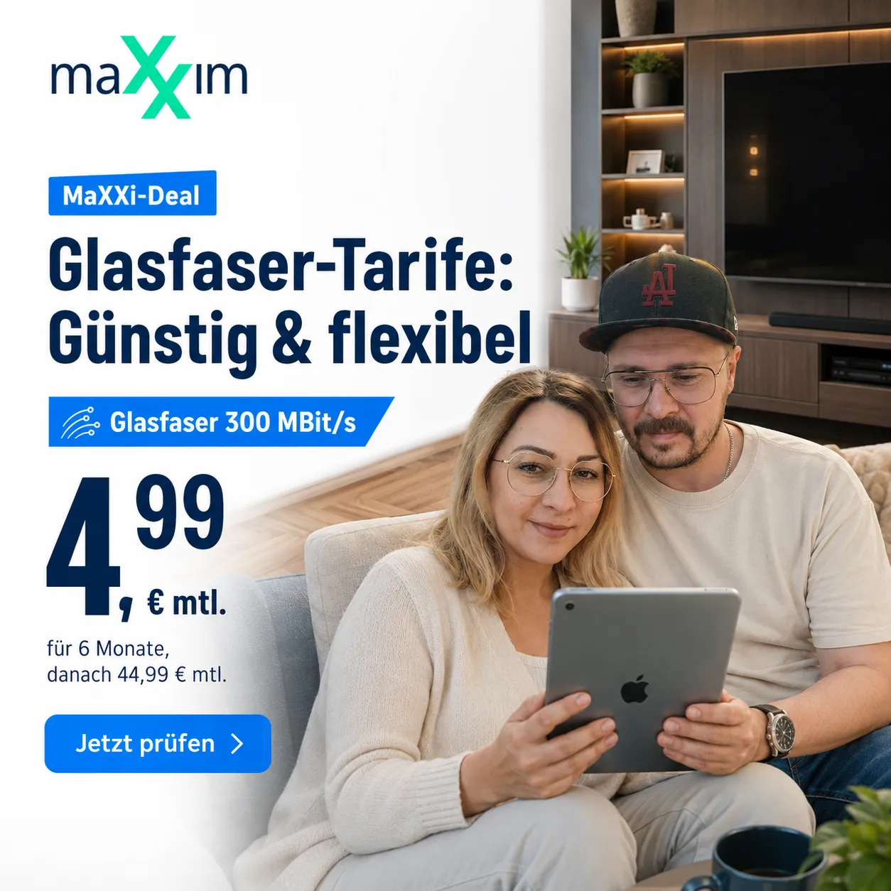 Maxxim Glasfaser Schon Ab Nur 4 99 Euro Mtl