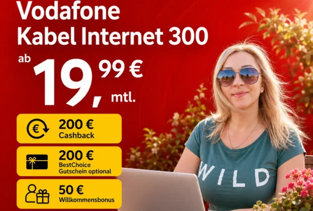 Vodafone Kabel 300 200 Euro Cashback 200 Euro Gutschein