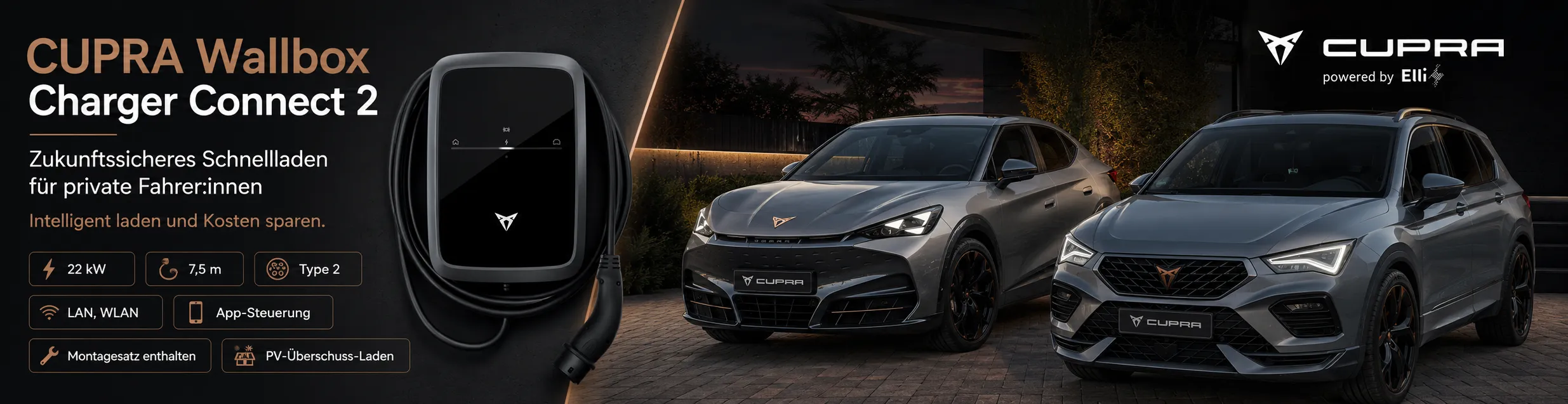 CUPRA Charger 2 Wallbox Desktop Banner 970x250