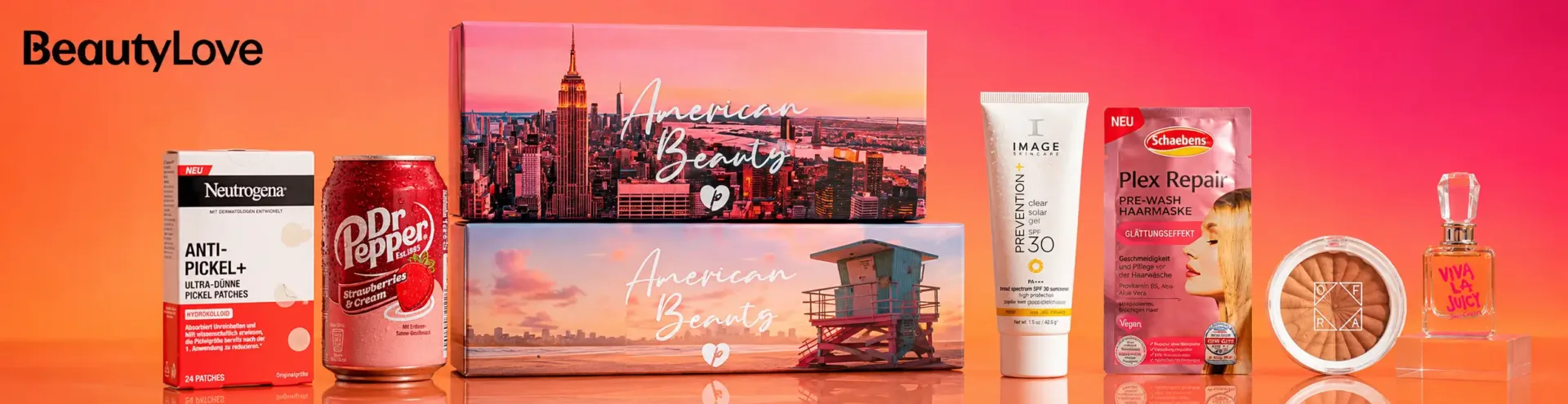 Beautylove Pink Box American Beauty Aktion inklusive Rabattcode MEN5 für Männerbox