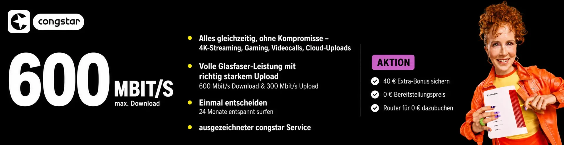 congstar Internet 600 Leitung Sparpreis Deal