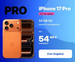 iPhone 17 Pro o2 Vertrag mit 50GB+ 5G