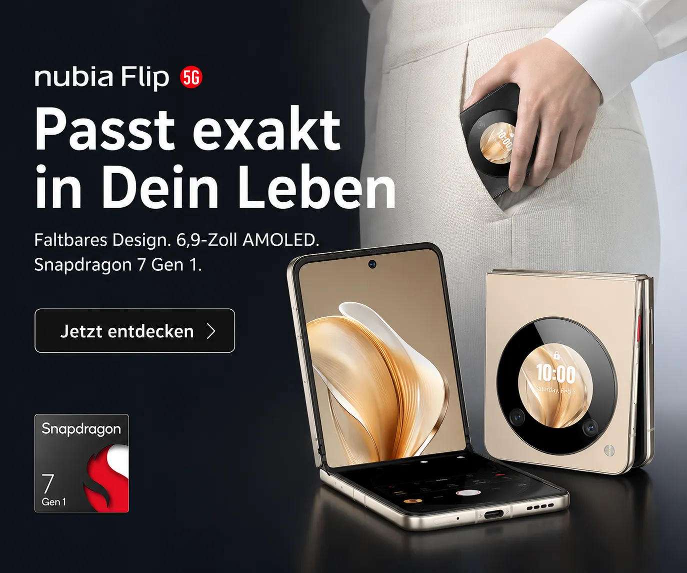 Nubia Flip 5G Kaufland Deal ohne Vertrag