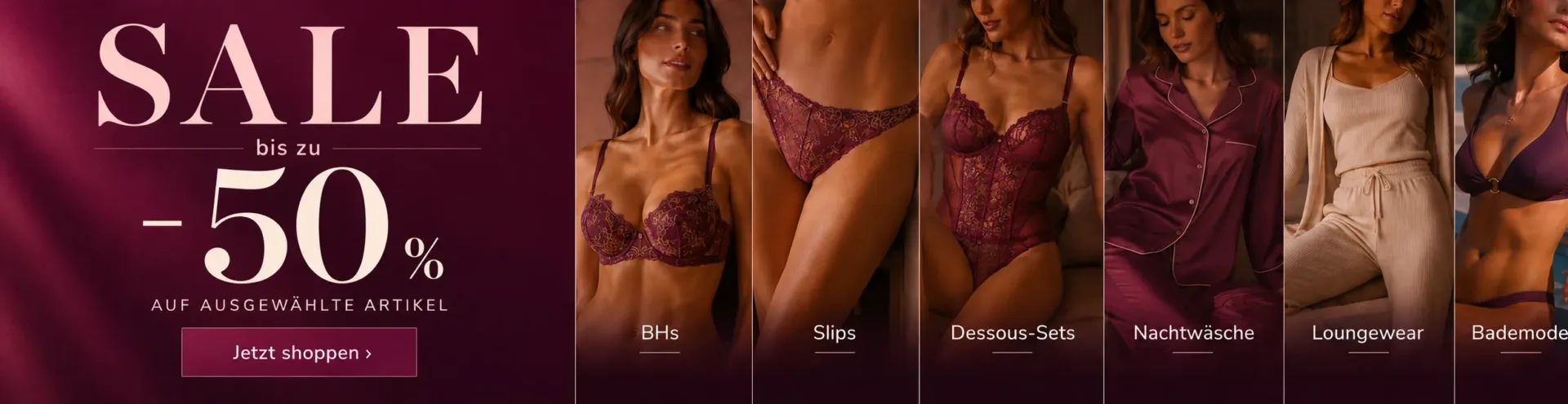 Hunkemöller Sale mit bis zu 50 Prozent Rabatt auf Unterwäsche, BHs, Dessous und Bademode