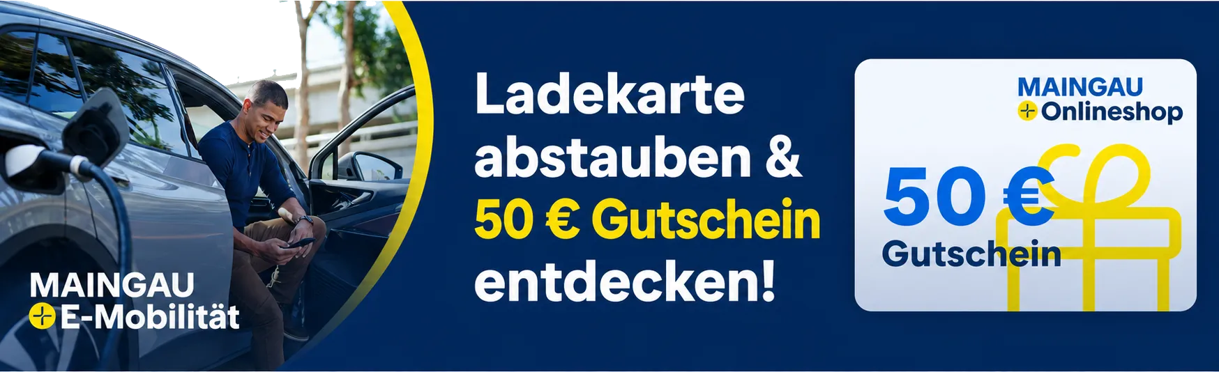 MAINGAU Ladekarte und 50 Euro Shopgutschein mit SHOP-VORTEIL