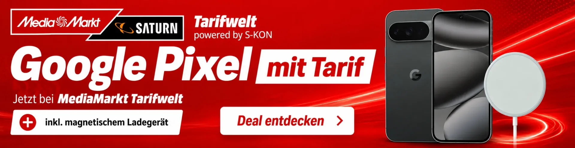 Google Pixel 10 Pro MediaMarkt Deal mit 2 SIM-Karten und Pixelsnap-Ladegerät