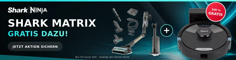 Shark PowerDetect Deal mit gratis Matrix Plus Saug- und Wischroboter