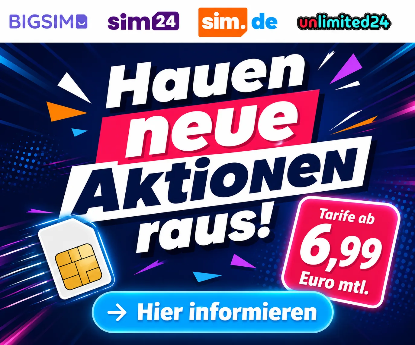 Drillisch 5G Tarife ab 6,99 Euro monatlich