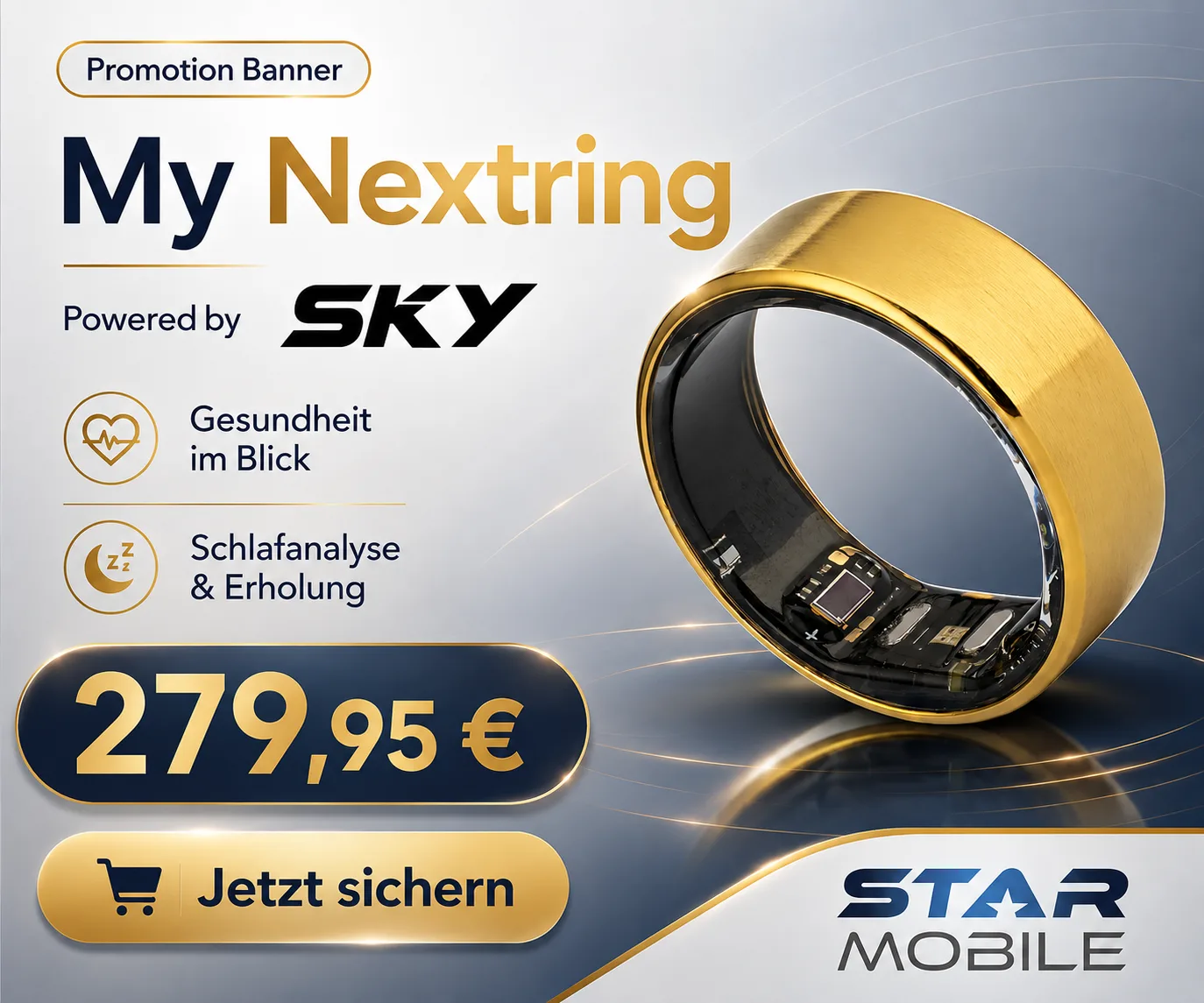 MYnextRING SKY Smart Ring ohne Abo bei starmobile