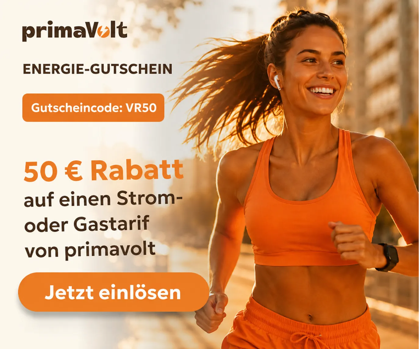 Primavolt VR50 Gutschein mit 50 Euro Rabatt für Strom und Gas