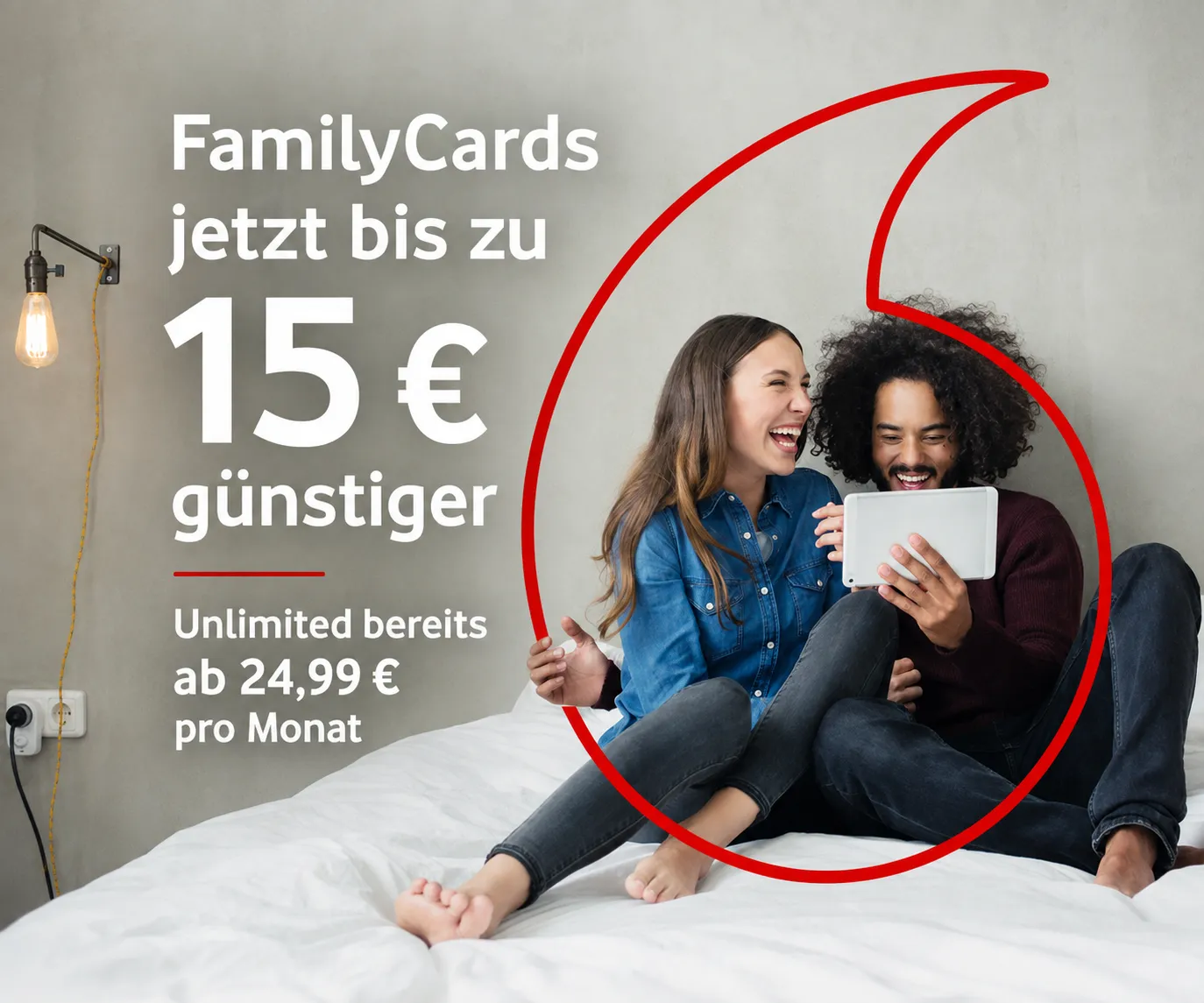 Vodafone FamilyCards ab 7,99 Euro und Unlimited ab 24,99 Euro