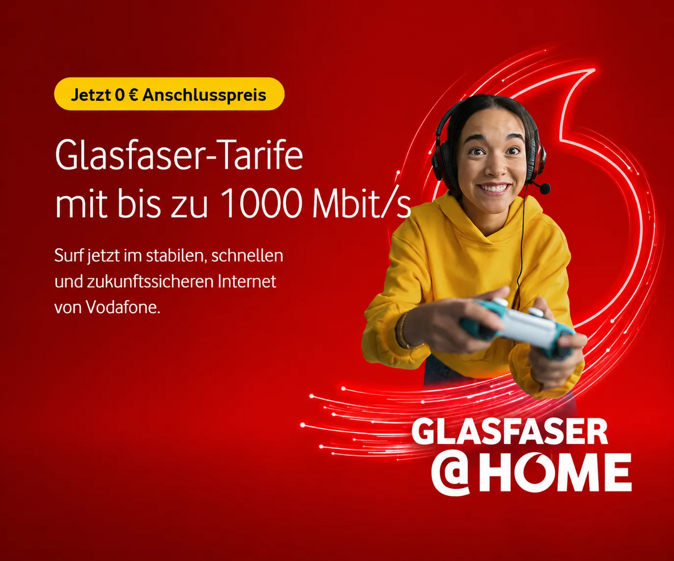 Vodafone Glasfaser 9 Monate für 19,99 Euro