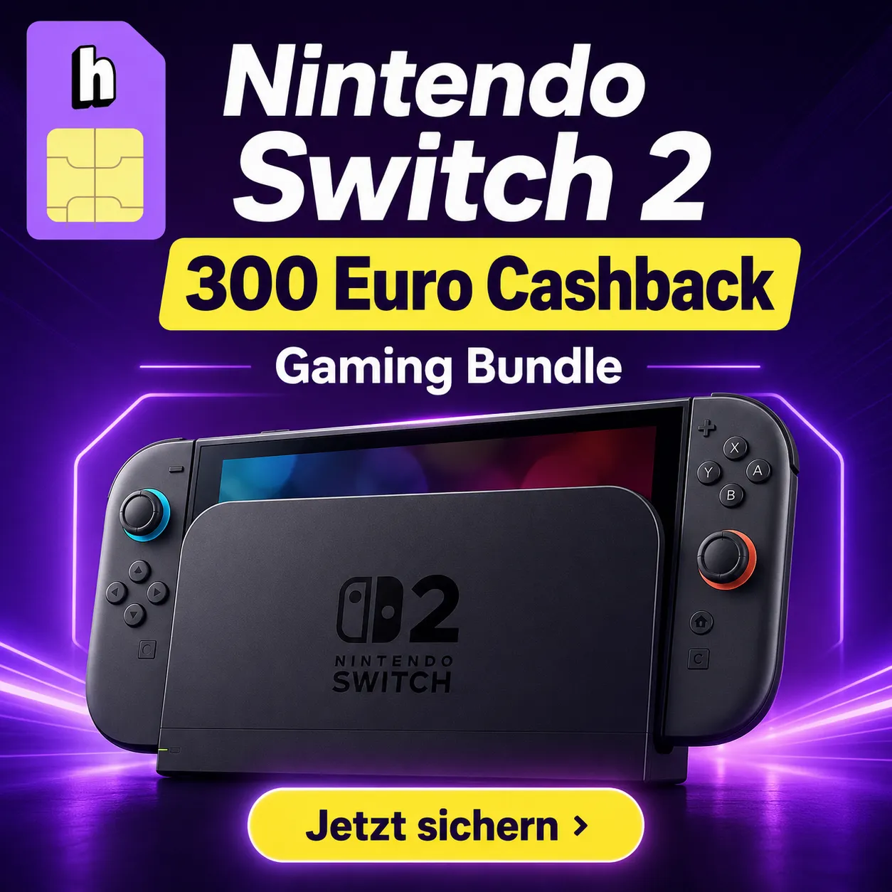 Nintendo Gaming Bundle Rabatt Aktion 300 Euro Cashback Handyhelden