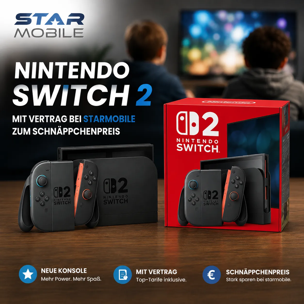 Starmobile Switch 2 Deal Mit Vertrag Rabatt