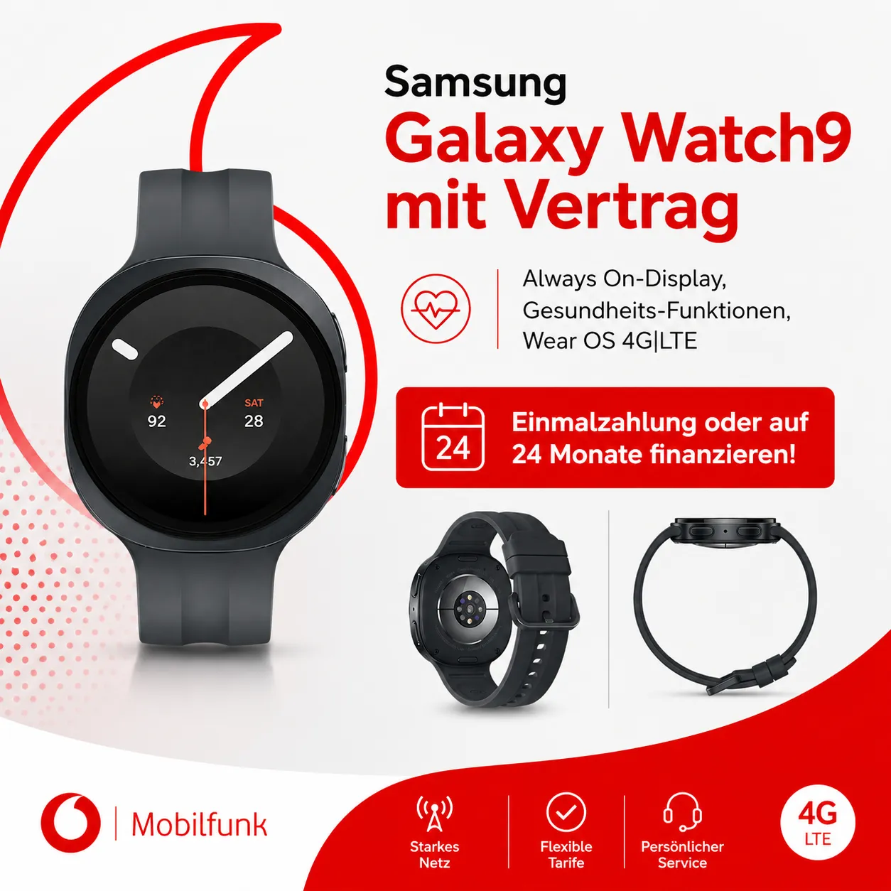 Vodafone Galaxy Watch 9 Mit Vertrag