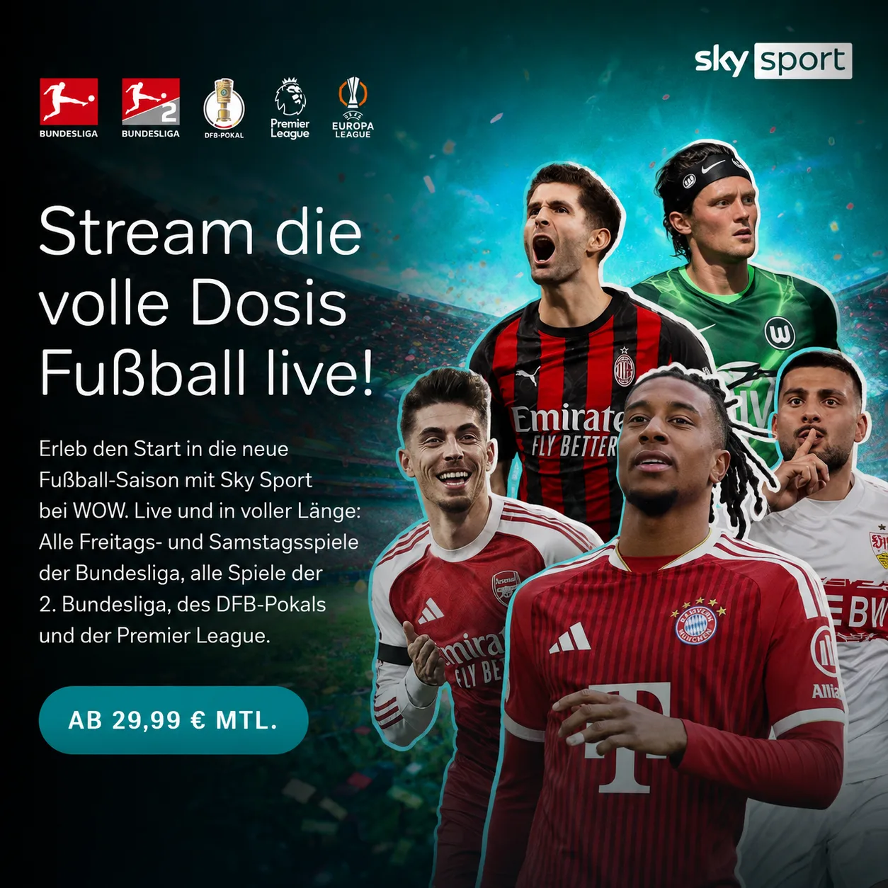 Wow Live Sport Neue Saison 2026 Aktuelle Preise Vergleichsrechner