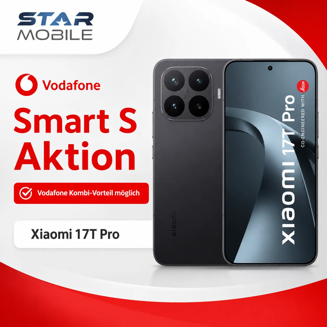 Xiaomi 17 Tpro Starmobile Mit Vertrag Vodafone Deal Mit Bonus