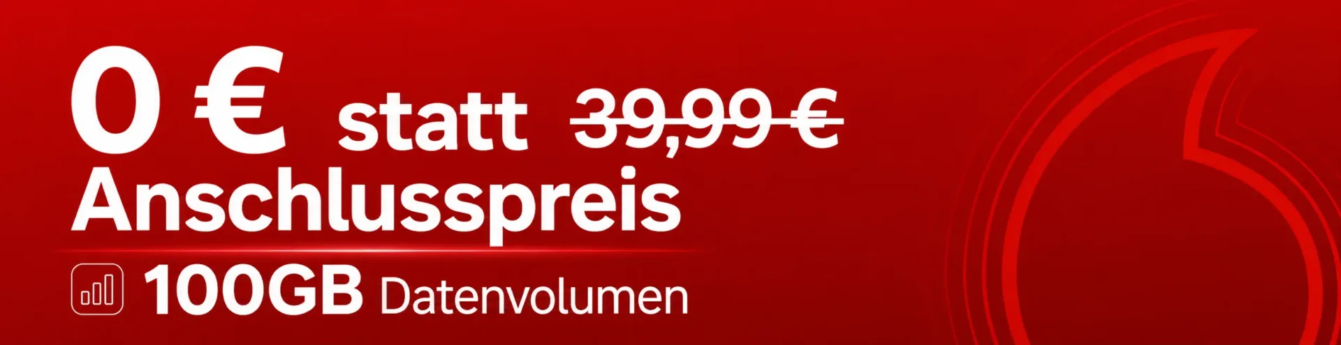 Vodafone Mobil Originaltarife mit 25 Prozent Rabatt und 0 Euro Anschlusspreis