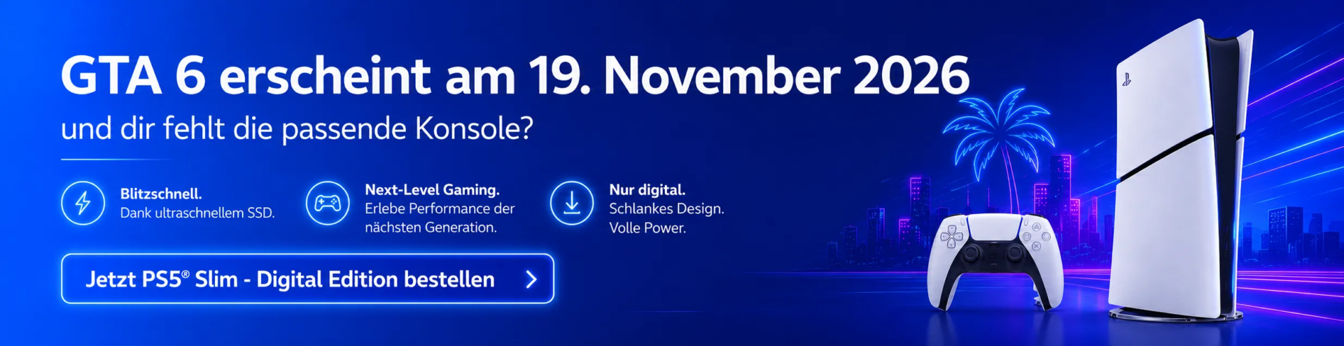 PS5 Slim Digital bei O2 auf Raten oder mit Handyvertrag für GTA 6 bestellen