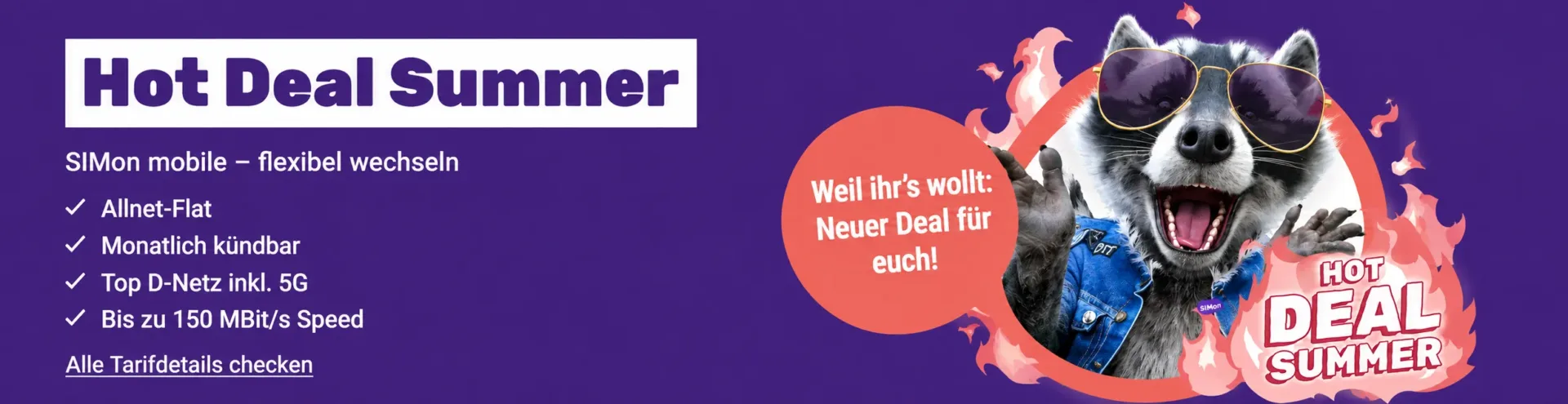 SIMon mobile Gutscheincode DEAL5 mit 5 GB extra für 12 Monate und Tarifen ab 9,99 Euro