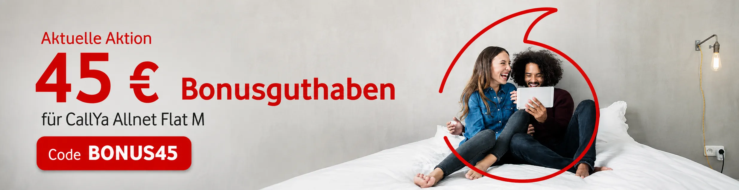 Vodafone CallYa Allnet Flat M mit BONUS45 und 45 Euro Bonusguthaben