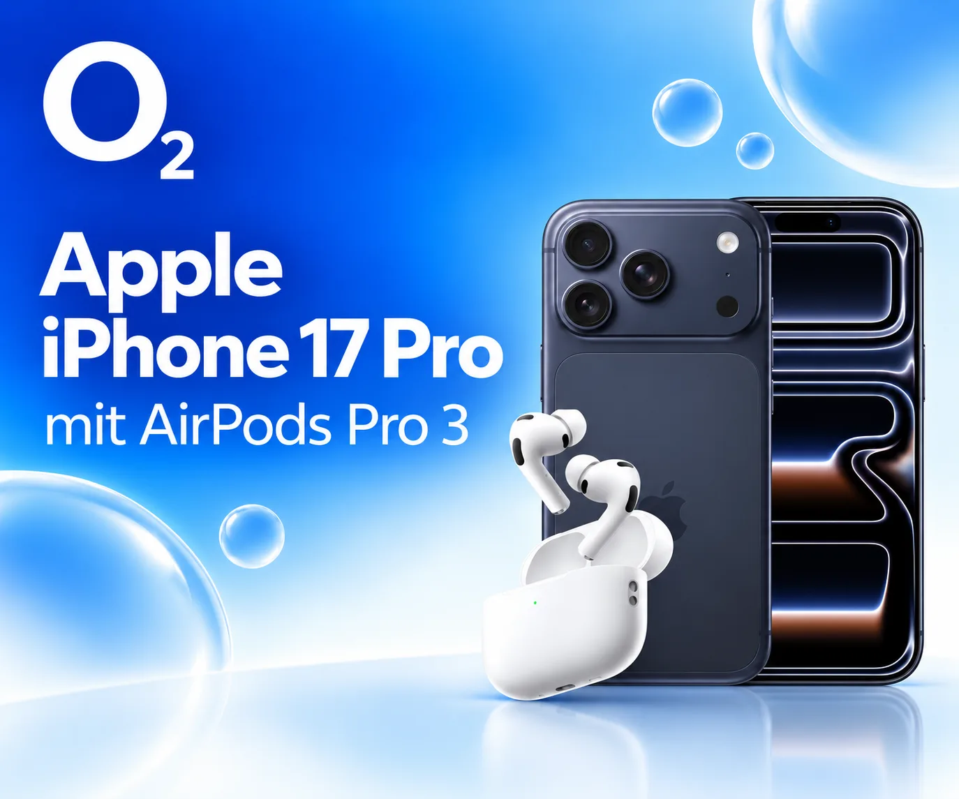 iPhone 17 Pro mit AirPods Pro 3 im O₂ Bundle
