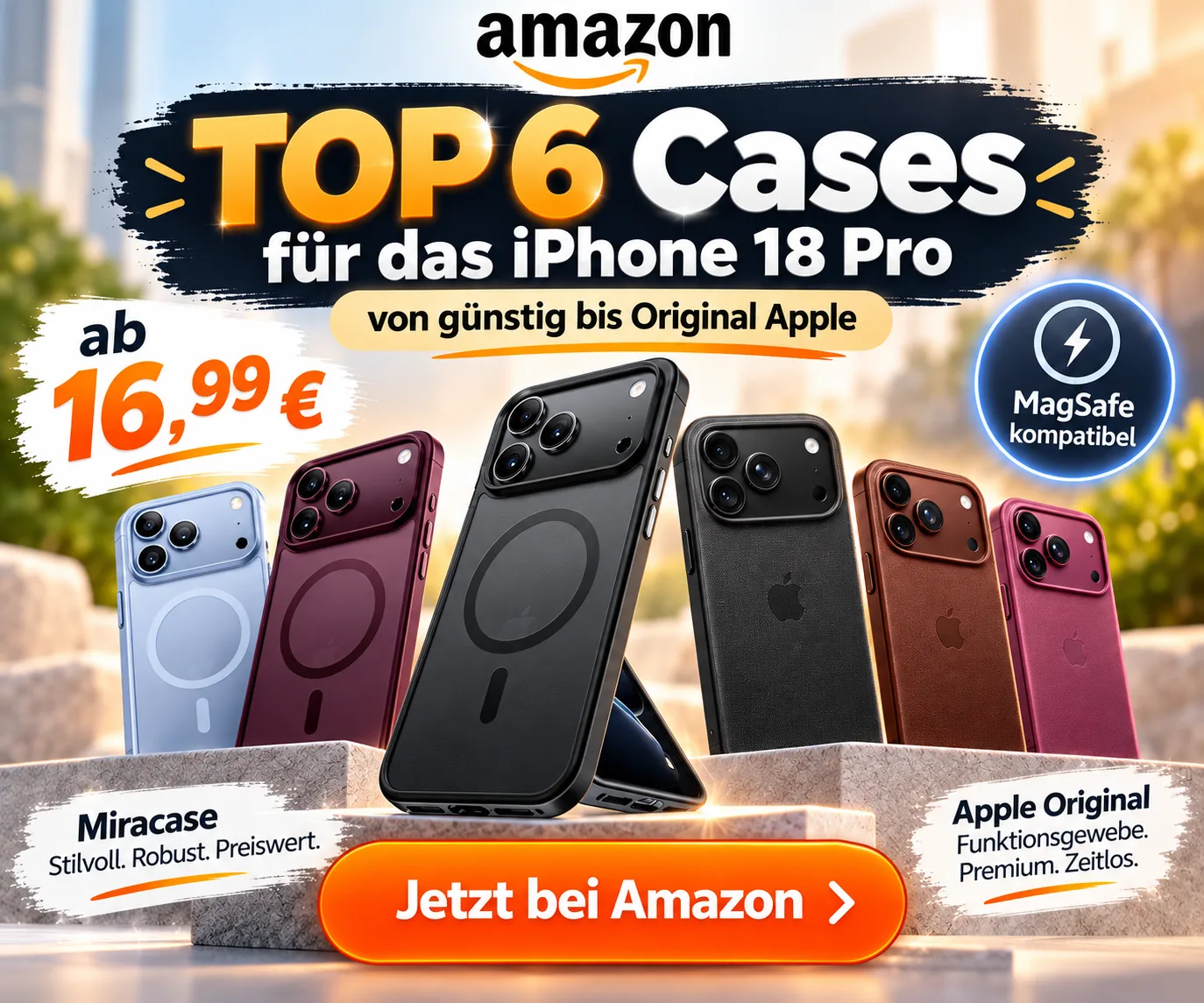 iPhone 18 Pro Hüllen mit MagSafe bei Amazon